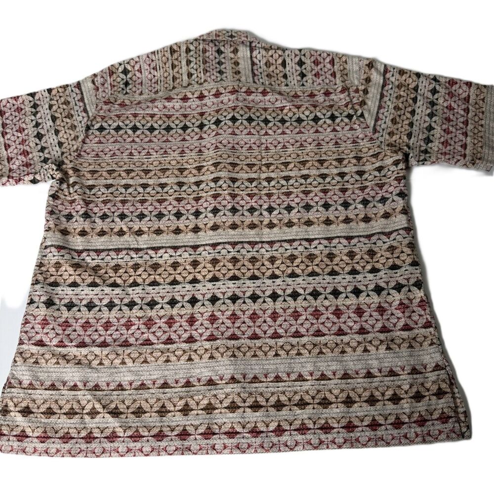 Tori Richard Hawaii Shirt Mens M Cotton Lawn Tribal Geometric USA Made Button Up - Picture 8 of 8